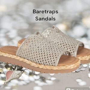 Nwt Baretraps Grey Tasmine Wedge Sandal Size 10